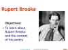The Soldier Rupert Brooke Teaching Resources (slide 4/38)